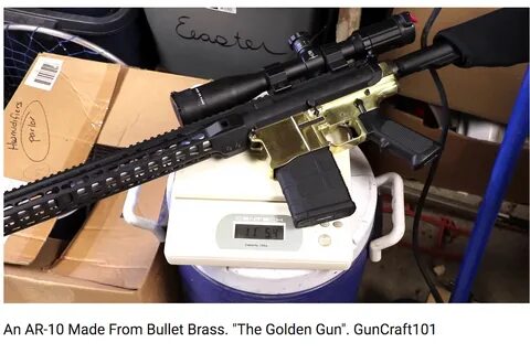 Youtuber Makes AR Lower Receiver from Spent Brass RECOIL