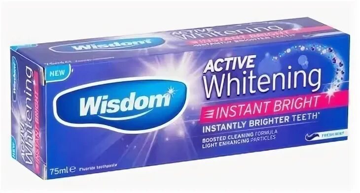 Зубная паста Wisdom Active Whitening Instant Bright Toothpas