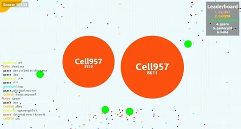 Cell957 agario game score