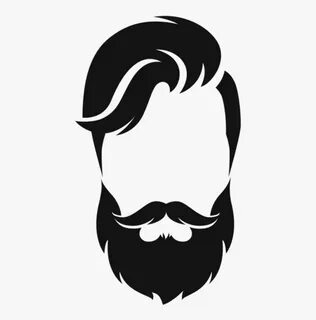 Transparent White Hair Clipart - Beard And Moustache Silhoue