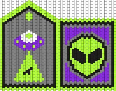 Alien Purse Bead Pattern Peyote Bead Patterns Misc Bead Patt