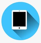 Blue Tablet Clip Arts - Clipart Of A Tablet, HD Png Download