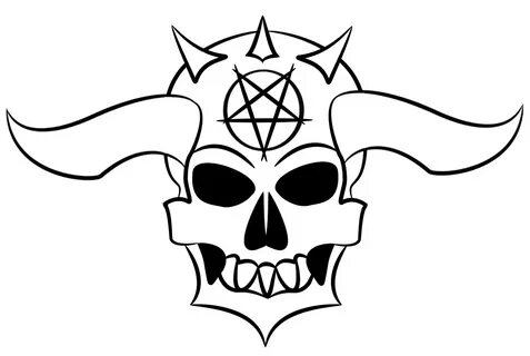 Demon Skull Drawing at GetDrawings Free download