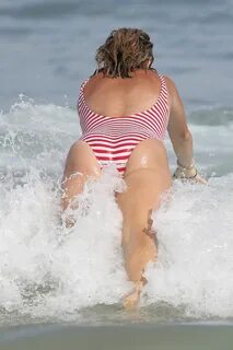 CANDICE WARNER in Swimsuit at a Beach in Sydney 01/03/2019 -