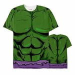 Men's Marvel Hulk Muscle Costume All-Over T-Shirt Hulk marve