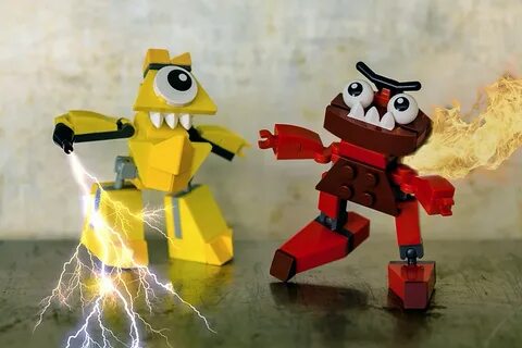 Lego Mixels Electroid Teslo & Infernite Zorch Evan MacPhail 