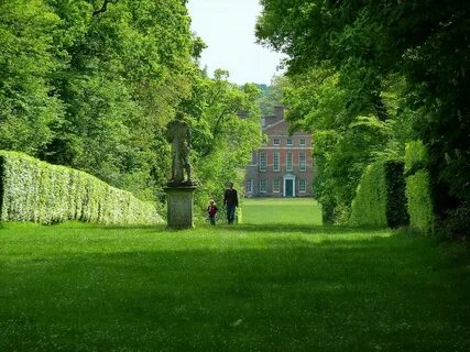 Walking up an avenue at St Paul's Walden Bury A home of th. 