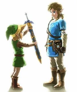 Link and Child of the Forest BOTW Legend of zelda, Zelda art