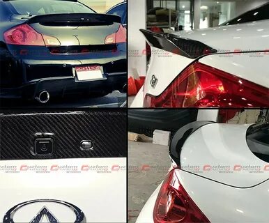 CARBON FIBER JDM STYLE REAR TRUNK SPOILER FOR 2007-15 INFINI