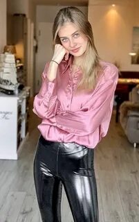 Pias Satin World in 2020 Leather pants women, Shiny clothes,