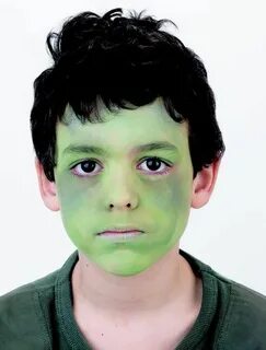 Halloween face paint ideas: Frankenstein's monster face pain