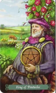 King of Pentacles - Card from Green Witch Tarot Deck Witch t