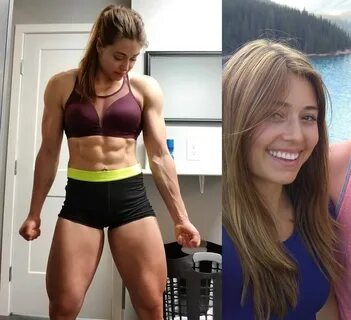 Competitive powerlifter Jessica Buettner at 169lbs (76.7kg) 