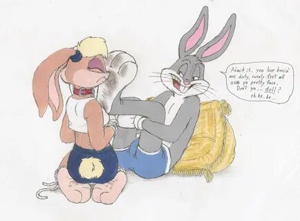 Lola Bunny and Bugs's dirty feet - Bugs Bunny loves feet lit