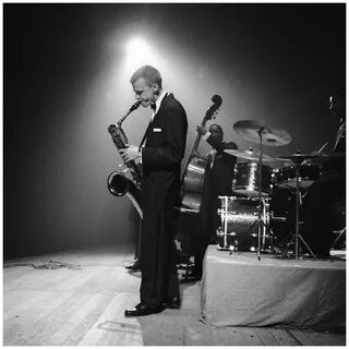 May 18, 1957. Gerry Mulligan during a concert at the Concert