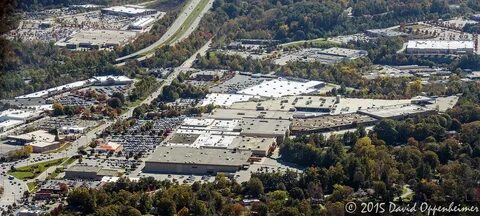 Asheville Mall Asheville Mall aerial photo of retail shopp. 