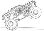 Monster Truck Coloring Pages K5 Worksheets