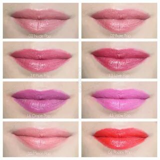 Clinique Pop Swatches I'm not a fan of grape, wow, or poppy,