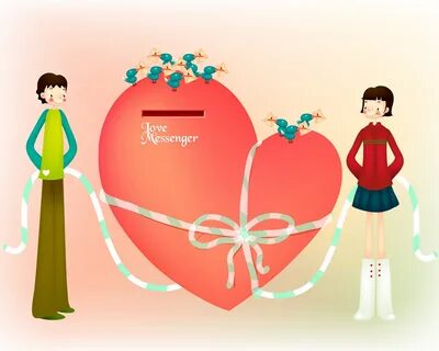 Valentine's Day Cartoon - Valentine's Day Couple - Valentine