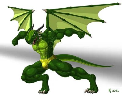 Muscle Dragon Pose 1 by Krayne -- Fur Affinity dot net