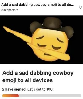 Sad Cowboy Emoji Meme - Sad cowboy emoji, also referred to a