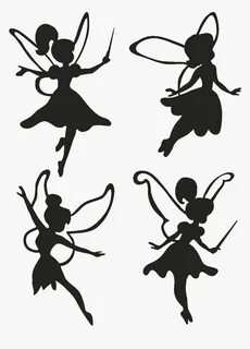 Fairies Silhouette Clip Art Bundles SVG File