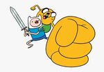 Finn The Human - Finn The Human And Jake The Dog, HD Png Dow