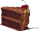 Chocolate Cake Clipart Happy Birthday - Slice Of Cake Png - 