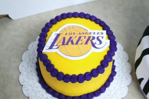 LA Lakers Cake, whole foods or coldstone custom cakes Basket