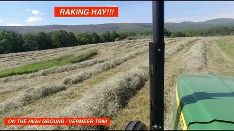 Raking Hay on the High Ground - Vermeer TR90 (Lely Lotus 300