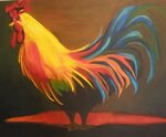 Nicole Estes Painting Blog Rooster painting, Acrylic paintin