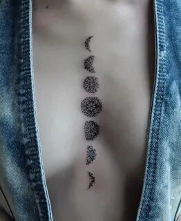 Moon phases tattoo Spine tattoos, Wicca tattoo, Belly tattoo