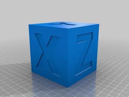 Calibration Test Cubes "XYZ" by Anthony_Z_Davis - Thingivers
