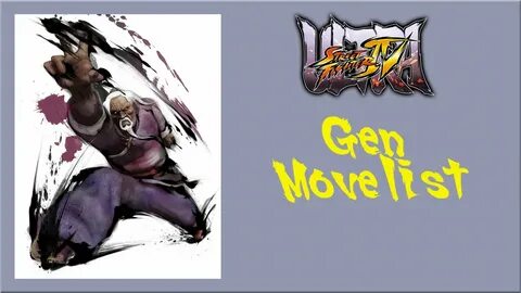 Ultra Street Fighter IV - Gen Move List - YouTube