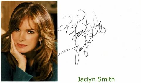 Kiwiautogal's Autographs: Jaclyn Smith