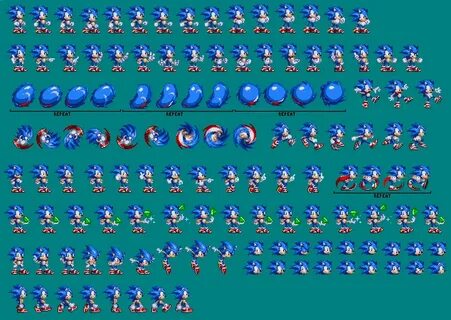 Young Dreamcast Sonic Sprite Sheet. by Leo87sonic on Deviant