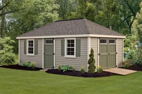Classic Vinyl: Hip Roof Shed Lancaster County Barns