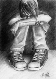Sad Emo Drawings at PaintingValley.com Explore collection of