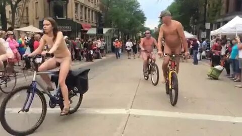 Madison, World Naked Bike Ride June 20, 2015 - YouTube