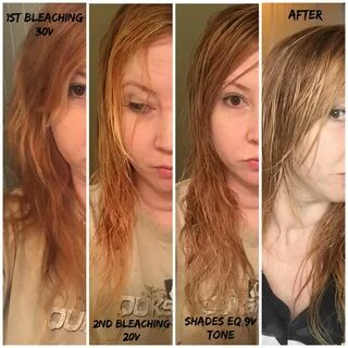 Oh the process, i always pull very orange... bleached then t