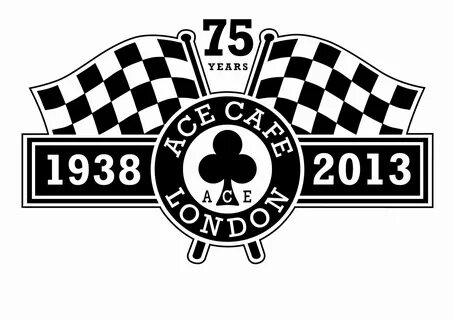 Artwork - 75th Logo on White Ace Cafe London