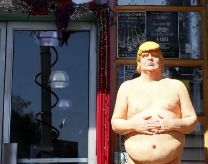 Naked Donald Trump could be yours! Statue up for auction AP 