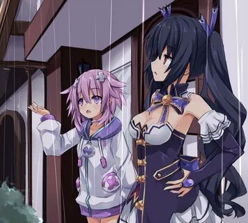 Neptune and Noire's Summer Vacation ruined by Torrential Rai