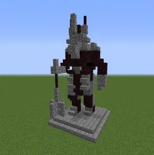 Statue of The Noble Old King - Blueprints for MineCraft Hous