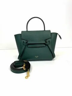 Женская сумка Celine премиум-люкс зеленая 24/22/13 большая - купить в Москве с д
