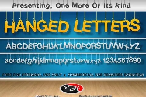 Hanging Letters Font Hareesh Seela FontSpace