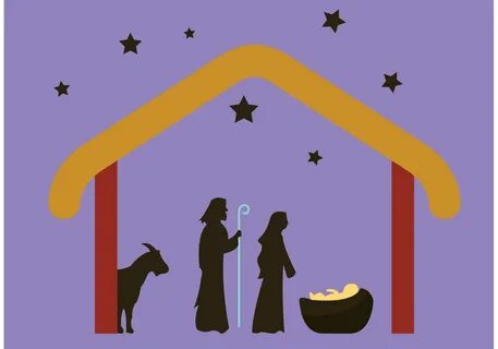 Manger scene / Nativity scene 87205 Vector Art at Vecteezy