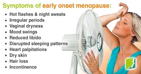Early Onset Menopause Symptoms Menopause Now