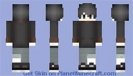 Black Haired Boy w/sweater Minecraft Skin