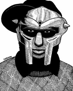 Sharpie drawing of MF Doom (i.imgur.com) submitted by thecho